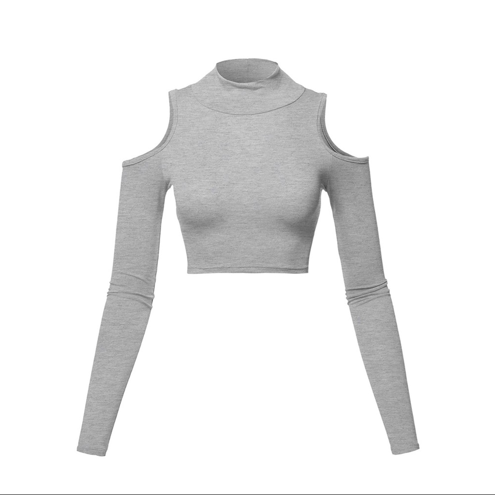 Grey Crop Top - image 1